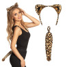 Souprava leopard uši a ocas